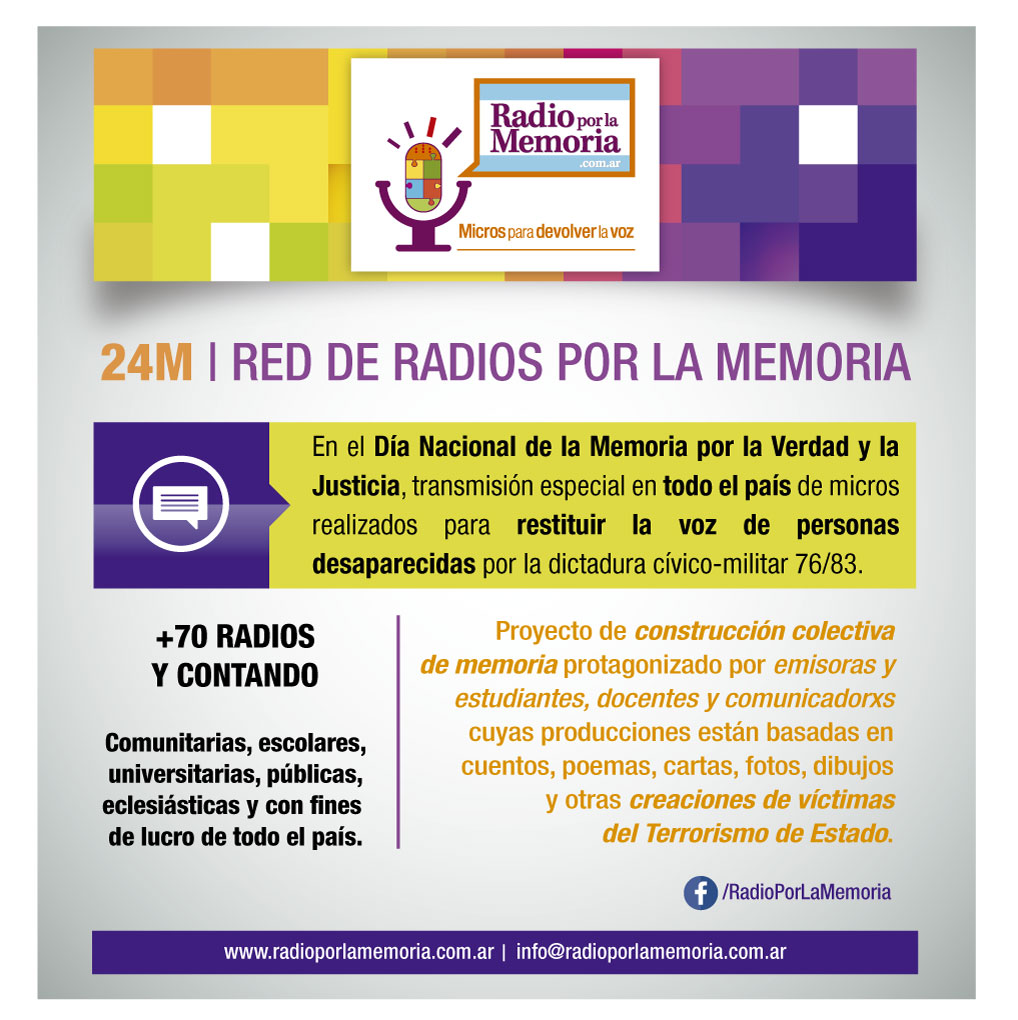 24M Red de Radios por la Memoria 70